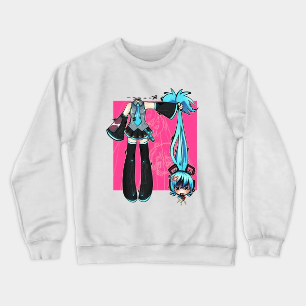 Headless Miku Crewneck Sweatshirt by katat0n1a